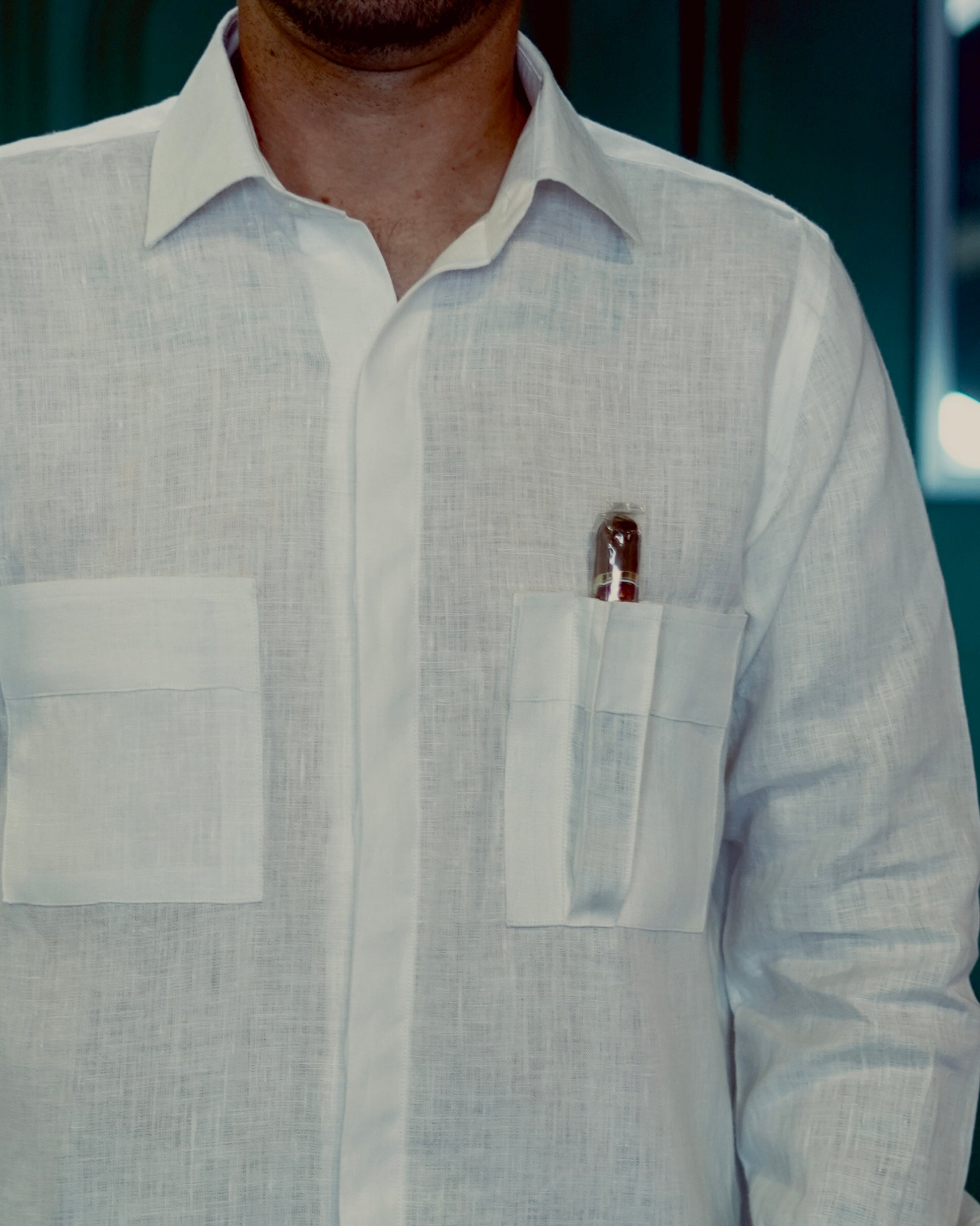 Cigar Pocket Linen Shirt