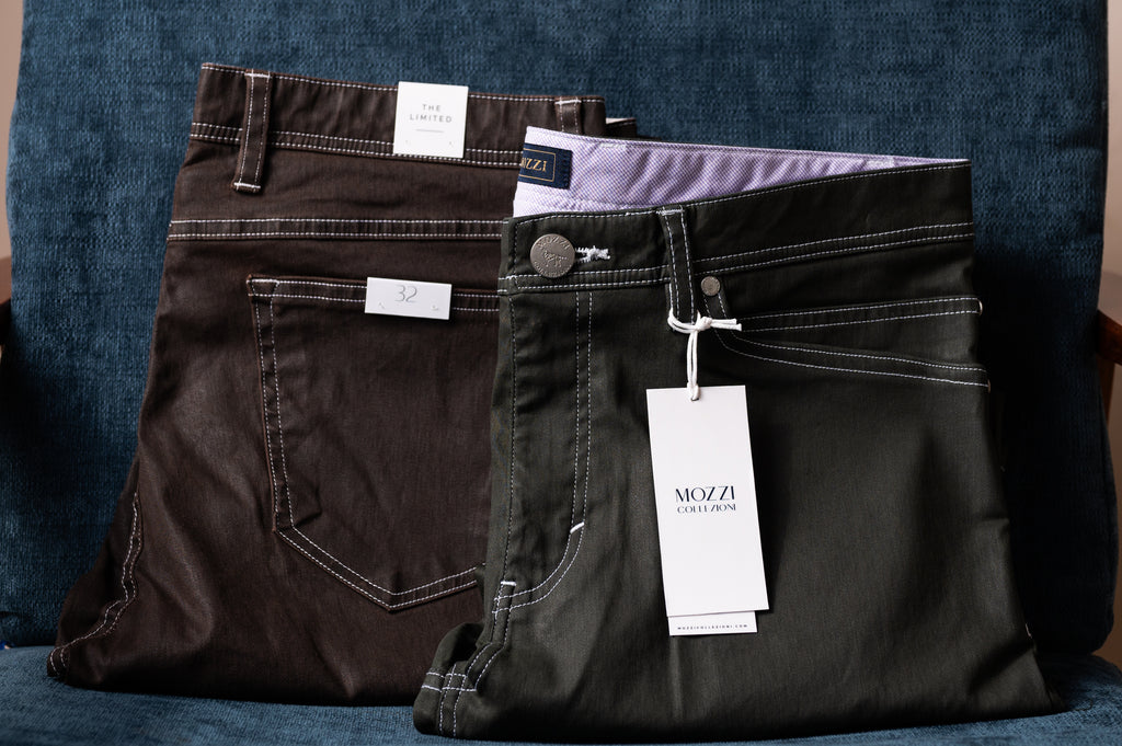 Stretch Slim Leather Effect Pant